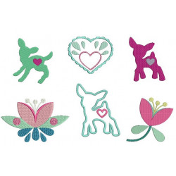 Stickserie - Rehlein